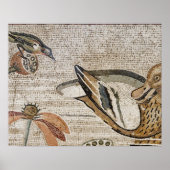 Duck and bird, Nile mosaic, House of the Faun Poster (Voorkant)