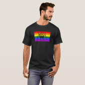 Duck and Deer Hunting Queer LGBTQ Rainbow Gay Prid T-shirt (Voorkant volledig)