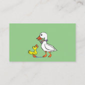 Duck and Goose Quacking wiens minding de winkel is Visitekaartje (Achterkant)