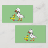 Duck and Goose Quacking wiens minding de winkel is Visitekaartje (Voorkant / Achterkant)