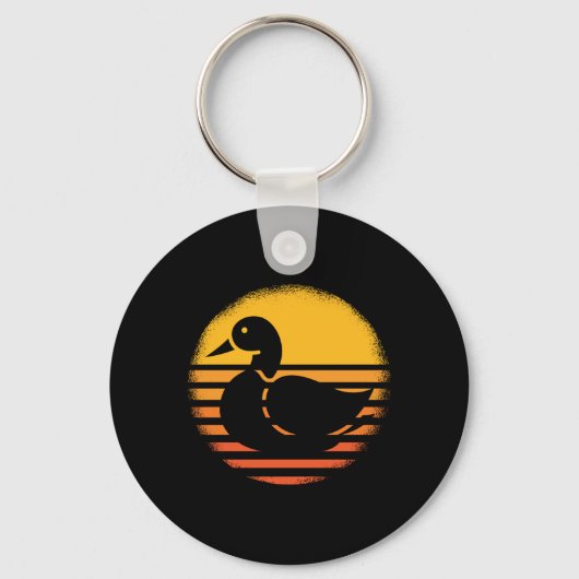 Duck Animal Retro Sleutelhanger (Voorkant)