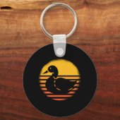 Duck Animal Retro Sleutelhanger (Voorkant)