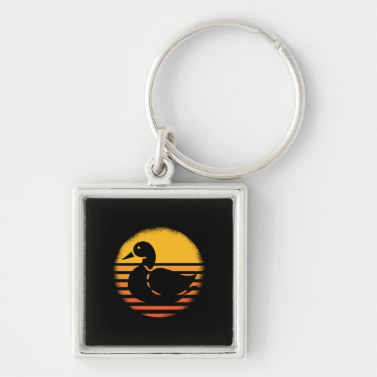 Duck Animal Retro Sleutelhanger (Voorkant)