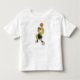 Duck as Baskeball player with Basketball Kinder Shirts