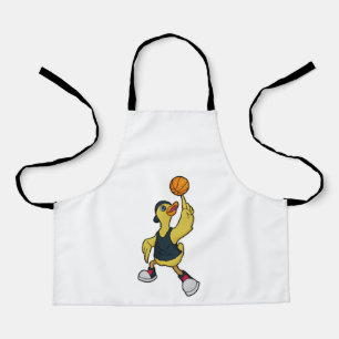 Duck as Baskeball player with Basketball Schort