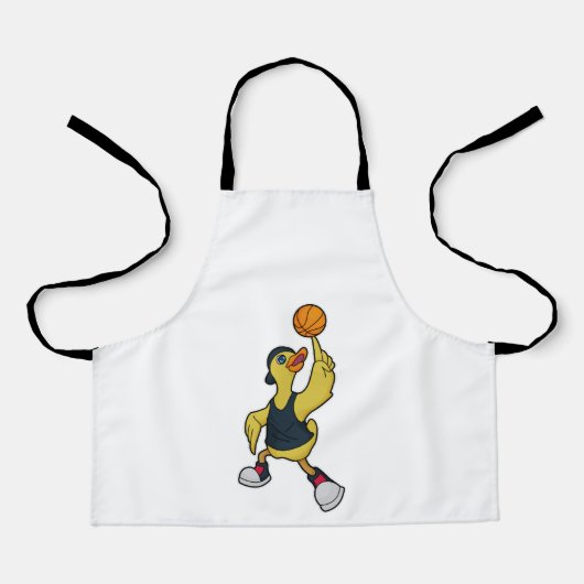 Duck as Baskeball player with Basketball Schort (Voorkant)