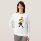 Duck as Baskeball player with Basketball T-shirt (Voorkant volledig)