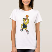 Duck as Baskeball player with Basketball T-shirt (Voorkant)
