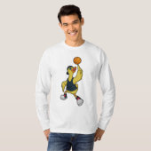 Duck as Baskeball player with Basketball T-shirt (Voorkant volledig)
