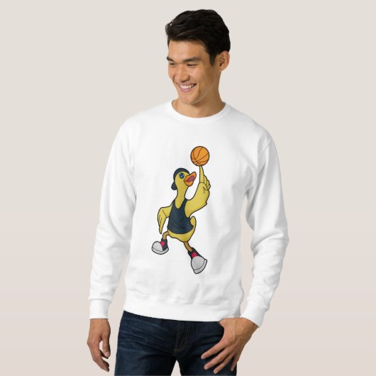 Duck as Baskeball player with Basketball Trui (Voorkant volledig)