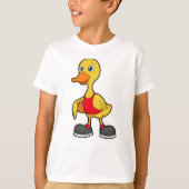 Duck as Basketball player with Basketball T-shirt (Voorkant)