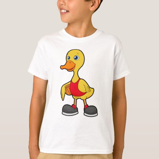 Duck as Basketball player with Basketball T-shirt (Voorkant)