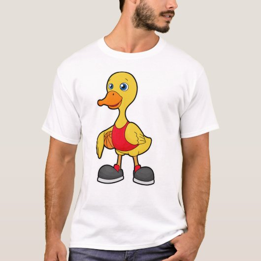 Duck as Basketball player with Basketball T-shirt (Voorkant)