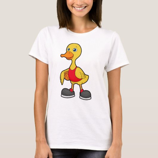 Duck as Basketball player with Basketball T-shirt (Voorkant)