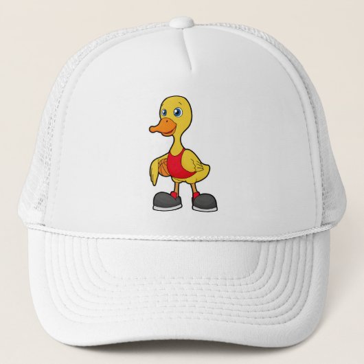 Duck as Basketball player with Basketball Trucker Pet (Voorkant)