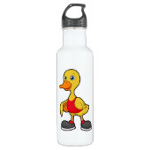 Duck as Basketball player with Basketball Waterfles (Voorkant)
