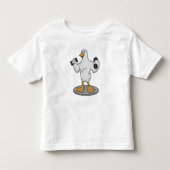Duck as Bodybuilder with Dumbbells Kinder Shirts (Voorkant)