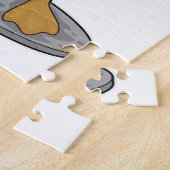 Duck as Bodybuilder with Dumbbells Legpuzzel (Zijkant)