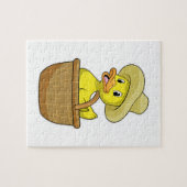 Duck as Farmer with Basket Legpuzzel (Horizontaal)