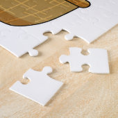 Duck as Farmer with Basket Legpuzzel (Zijkant)