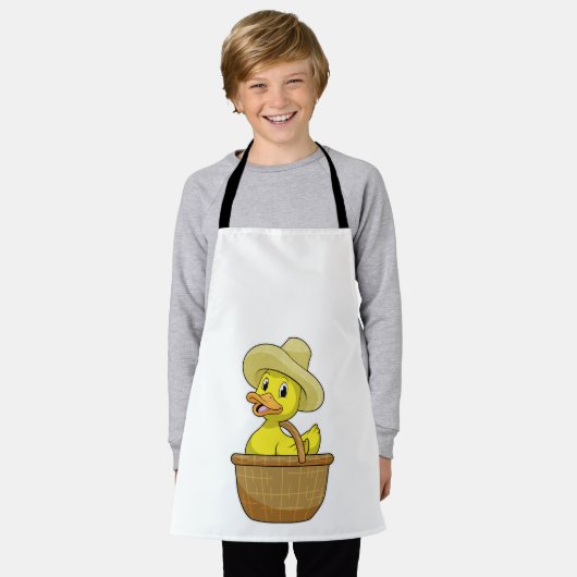 Duck as Farmer with Basket Schort (Gedragen)