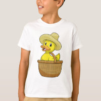 Duck as Farmer with Basket