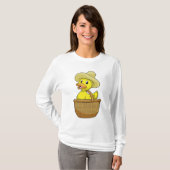 Duck as Farmer with Basket T-shirt (Voorkant volledig)