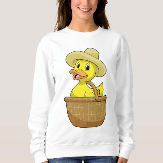 Duck as Farmer with Basket Trui (Voorkant)