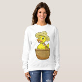 Duck as Farmer with Basket Trui (Voorkant volledig)