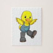 Duck as Farmer with Boots Legpuzzel (Verticaal)