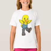 Duck as Farmer with Boots T-shirt (Voorkant)