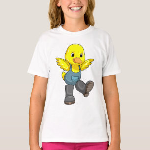 Duck as Farmer with Boots T-shirt