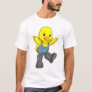 Duck as Farmer with Boots T-shirt