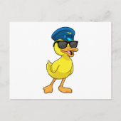 Duck as Pilot met Pilot pet Briefkaart (Voorkant)