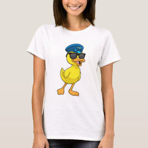 Duck as Pilot met Pilot pet T-shirt