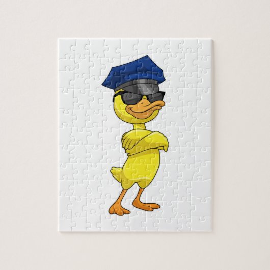 Duck as Police officer with Police cap Legpuzzel (Verticaal)