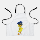 Duck as Police officer with Police cap Schort (Voorkant)