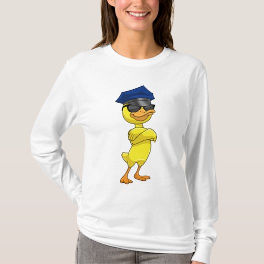 Duck as Police officer with Police cap T-shirt (Voorkant)