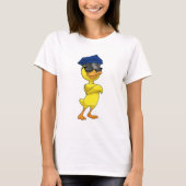 Duck as Police officer with Police cap T-shirt (Voorkant)
