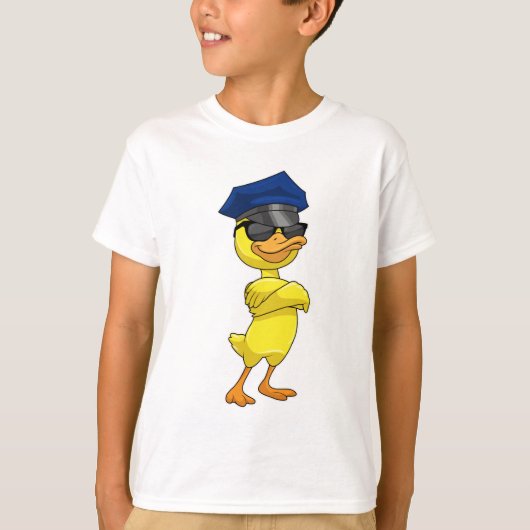 Duck as Police officer with Police cap T-shirt (Voorkant)