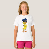 Duck as Police officer with Police cap T-shirt (Voorkant volledig)
