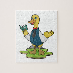 Duck as Teacher with Book Legpuzzel