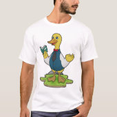 Duck as Teacher with Book T-shirt (Voorkant)