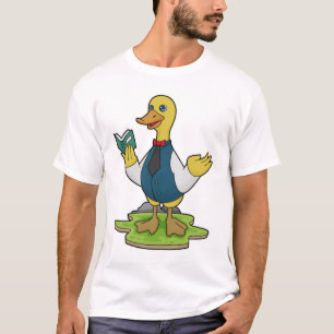 Duck as Teacher with Book T-shirt