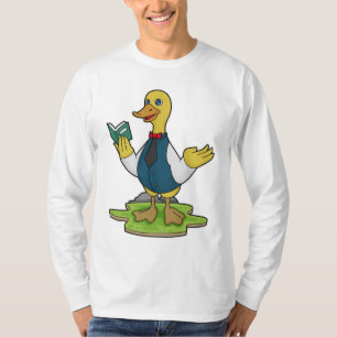 Duck as Teacher with Book T-shirt