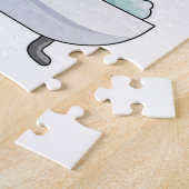 Duck at Bathing with Bathtub & Foam Legpuzzel (Zijkant)