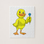Duck at Darts with Dart Legpuzzel (Verticaal)