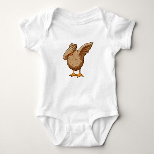Duck at Hip Hop Dance Dab Romper (Voorkant)