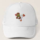 Duck at Martial arts Karate Trucker Pet (Voorkant)