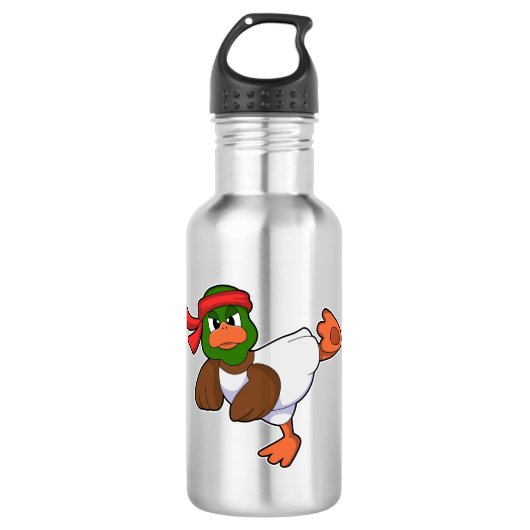 Duck at Martial arts Karate Waterfles (Voorkant)